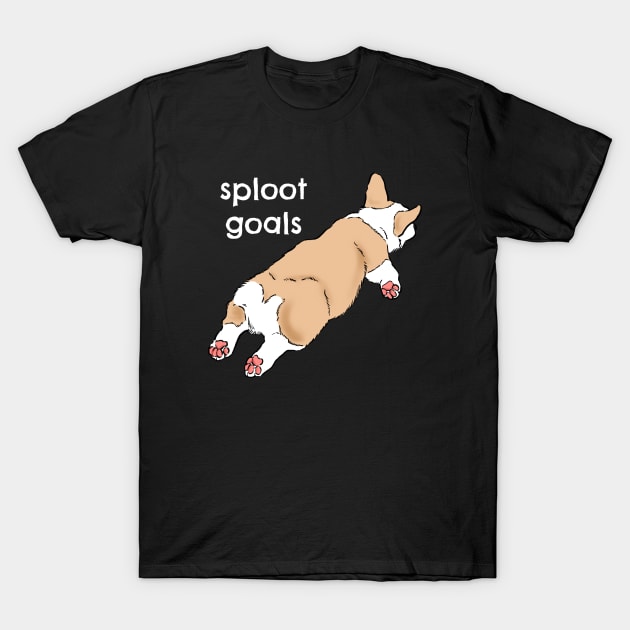 Funny Corgi Sploot T-Shirt by sockdogs